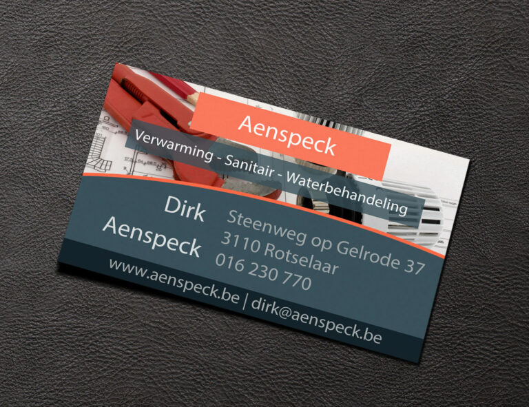 Visitekaartje Aenspeck - Ontwerp door I Fix Your Design
