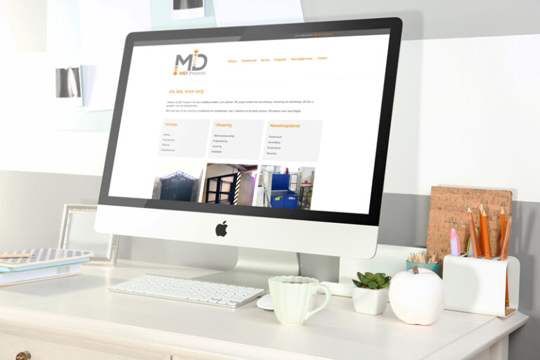 Website MD Projects - Ontwerp door I Fix Your Design